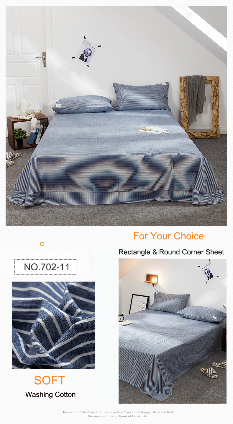 Sheet Set Navy Bed Linen