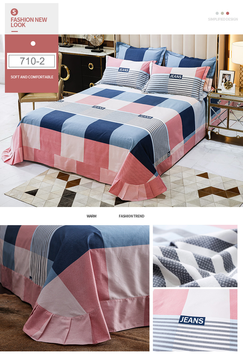 Printed Bedding Set Bedsheet
