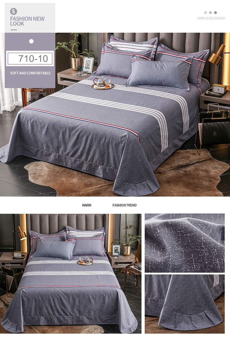 Wrinkle Bedsheet For Double Bed