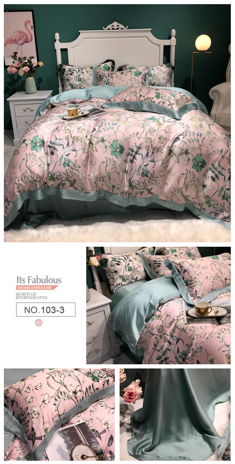 Bedsheet Cotton Fabric For 3PCS Full