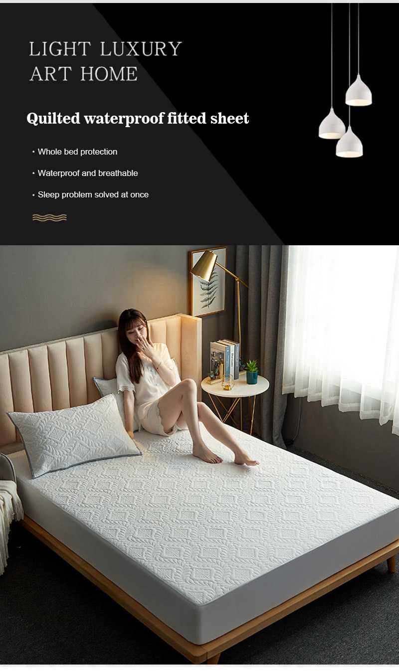 Bed Cover Hotel Fitted Mattress Pad