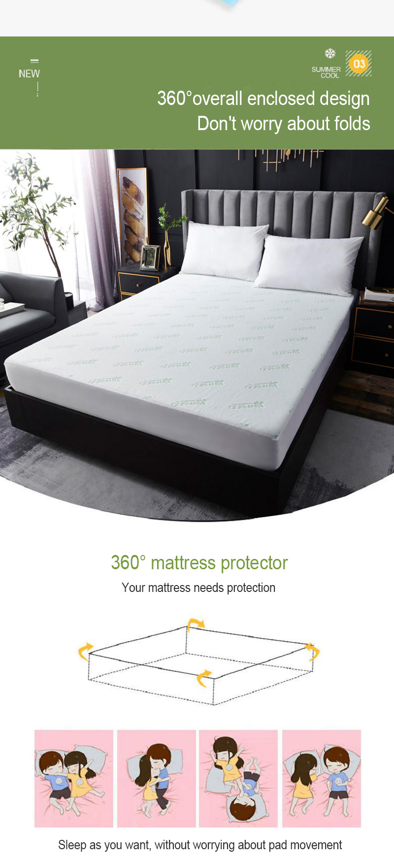 Mattress Pad Fitted Cover SPA Hotel