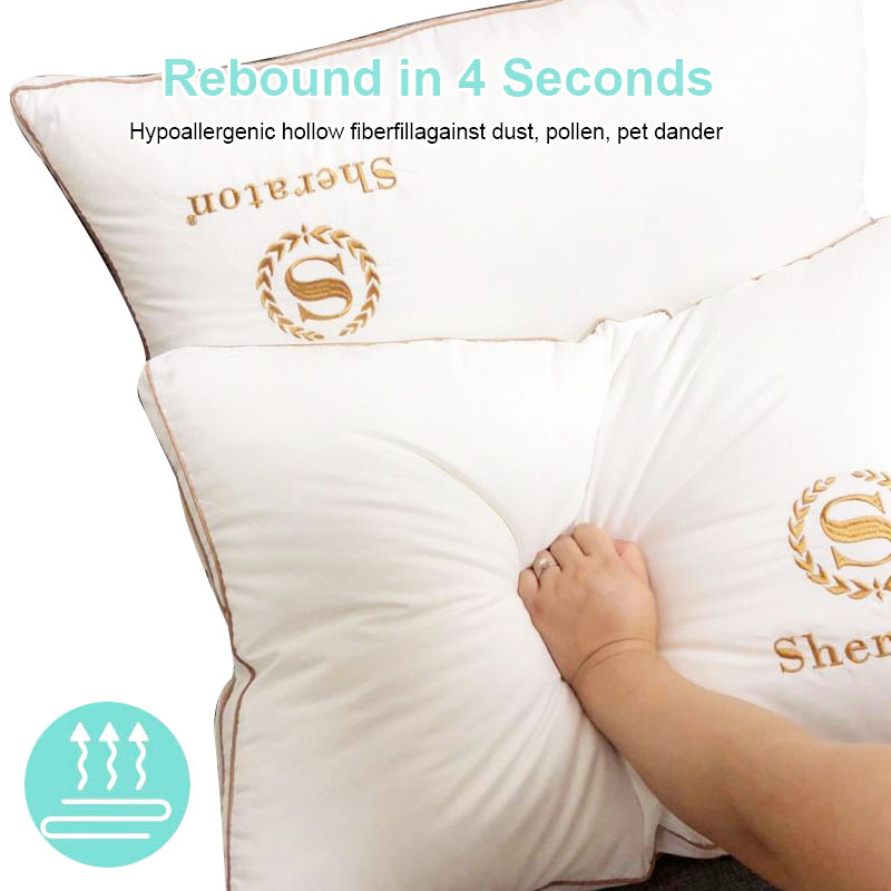 Luxury Hotel Plush Polyester Hotel Pillow