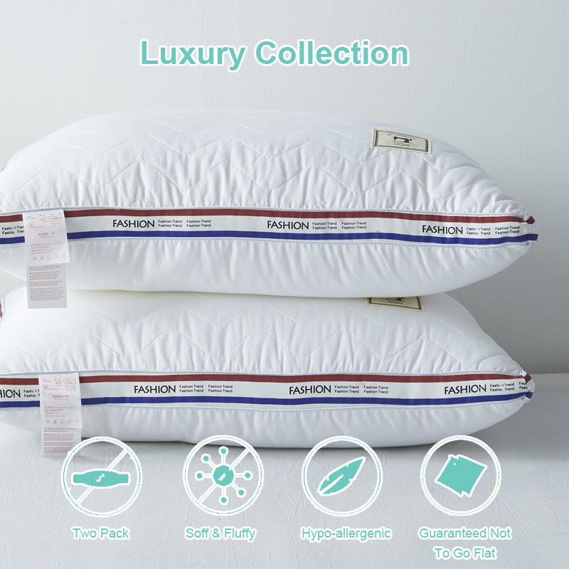 Fiber Fill Hypoallergenic Adjustable Pillow