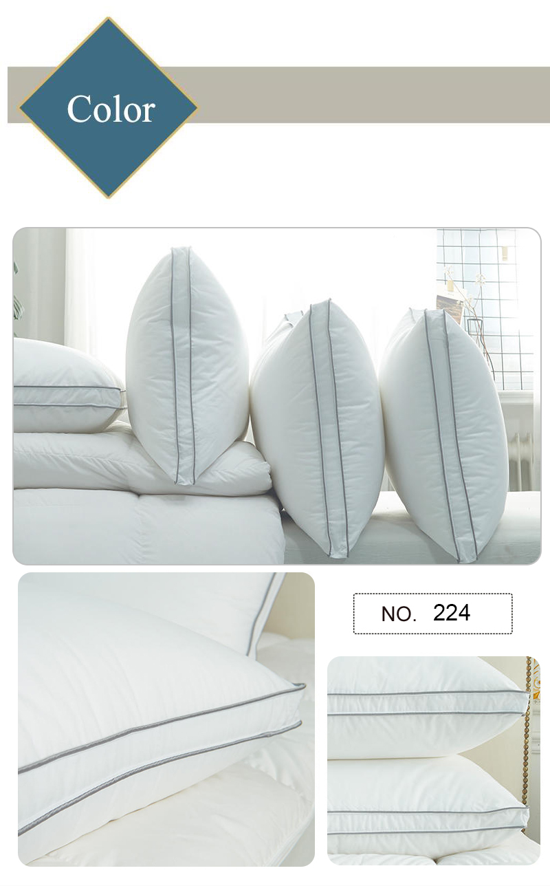 Comfortable Bed Pillows Cotton Shell