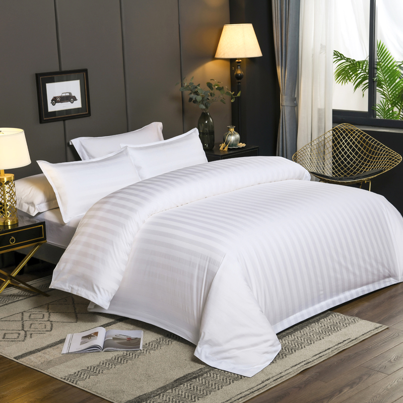 King bed sheets set White