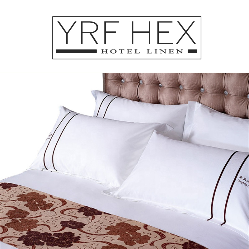 Heavyweight jacquard Cotton Polyester Hotel Living Sheets