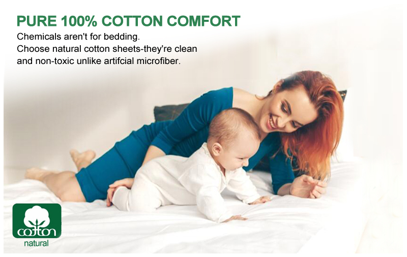 Egyptian Cotton Comfort hotel fitted sheets