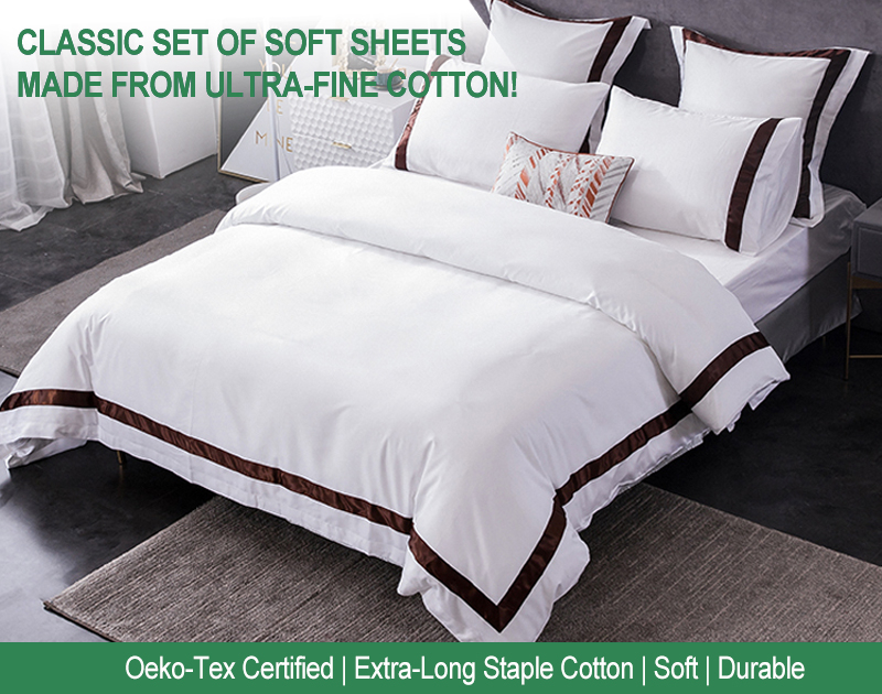 1000Ct hotel fitted sheets Cool Crisp Cotton