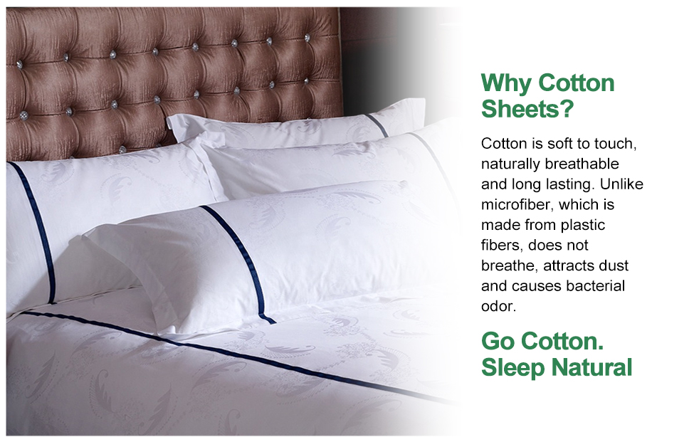 White 800 Thread bedsheets Pima Cotton