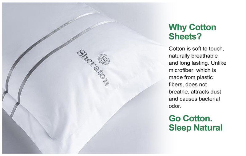 Pima Cotton White Classic Hotel Bedding