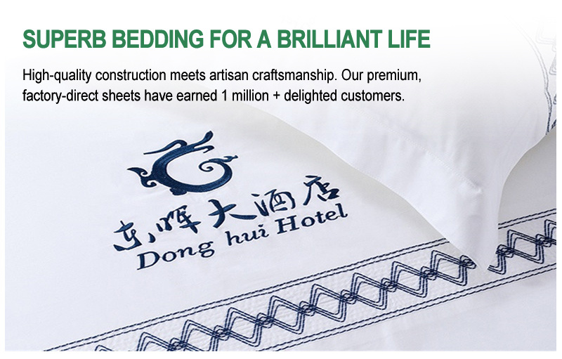 Embroidered 650 Thread Count Hotel Living Bedding