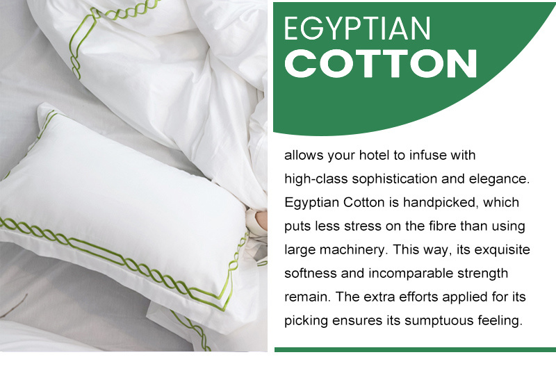 Embroidered Egyptian Cotton Hotel Grade Bedding