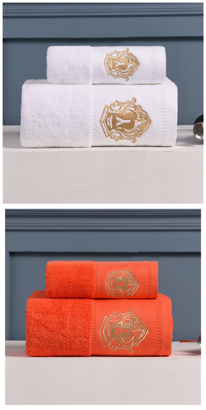 100% Cotton Hotel Towel Set Green