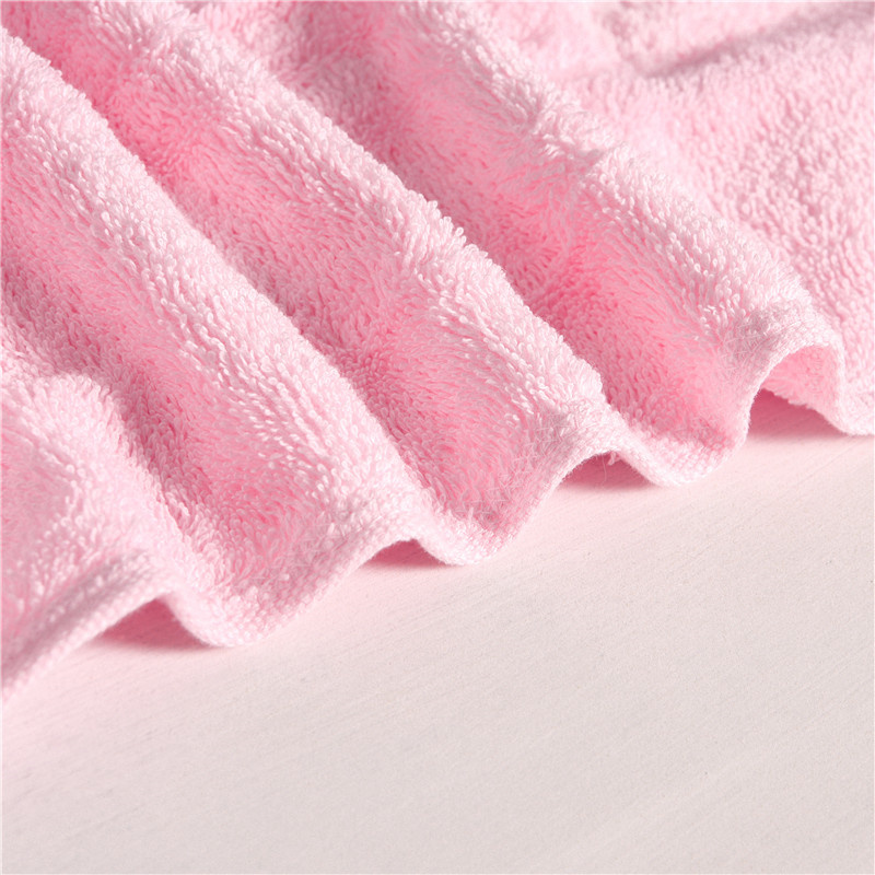 Custom logo terry bath towel Pink