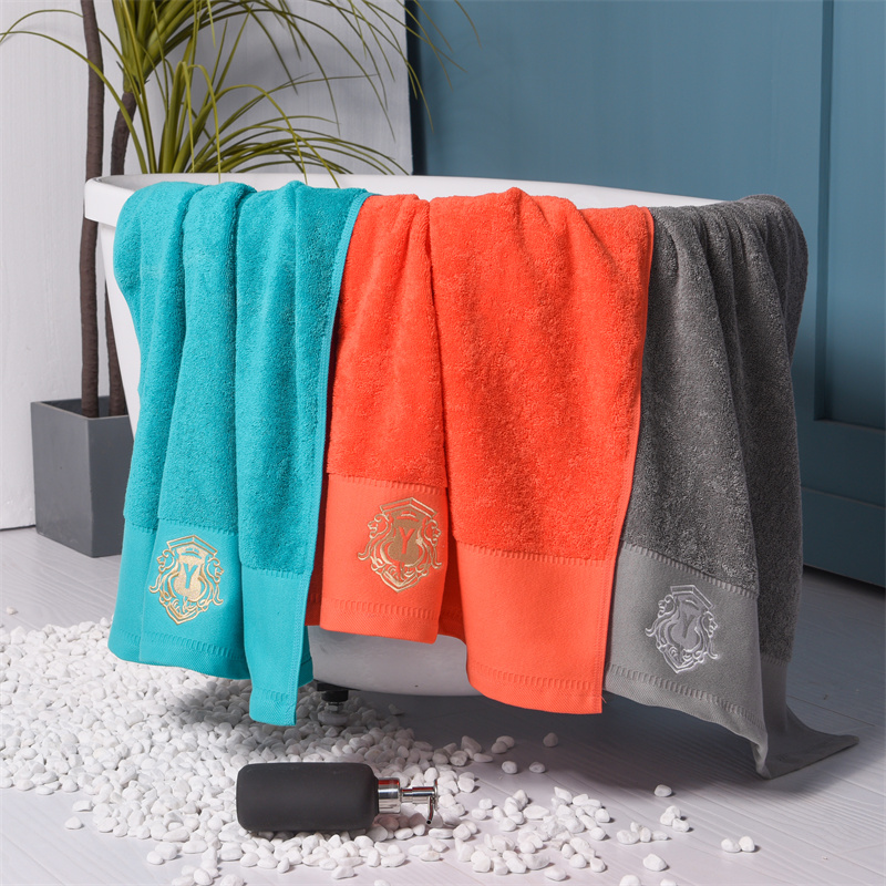 Cotton terry bath towel Custom logo
