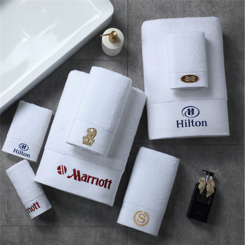 Hotel Towel Set 6 Pieces Embroidered