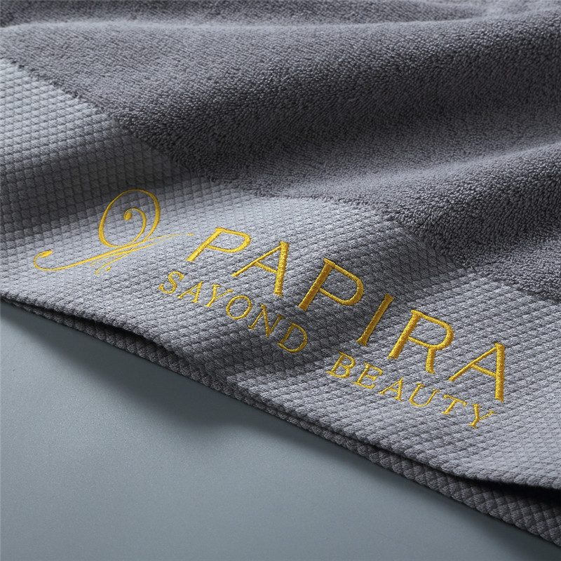 embroidered logo Luxury hand towels