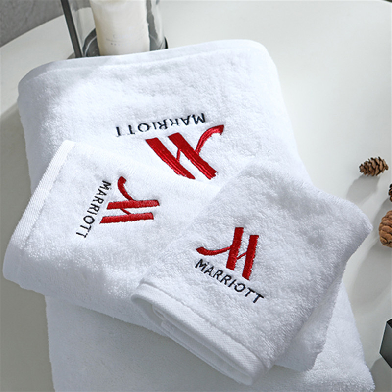 Hand Face Bath Towel Set Hilton Hotel Egyptian Cotton