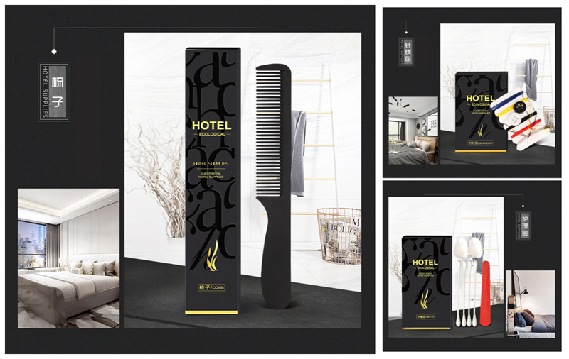 Hotel Amenities Set Disposable Comb 3-5 Stars