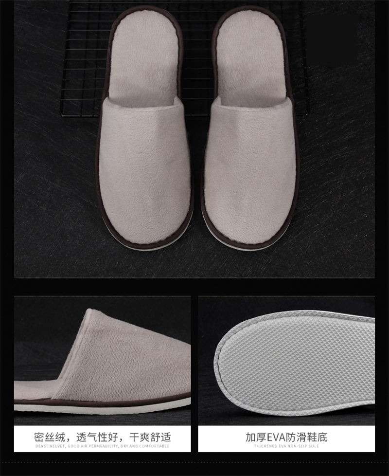 With logo Good Quality Hotel Spa Slipper