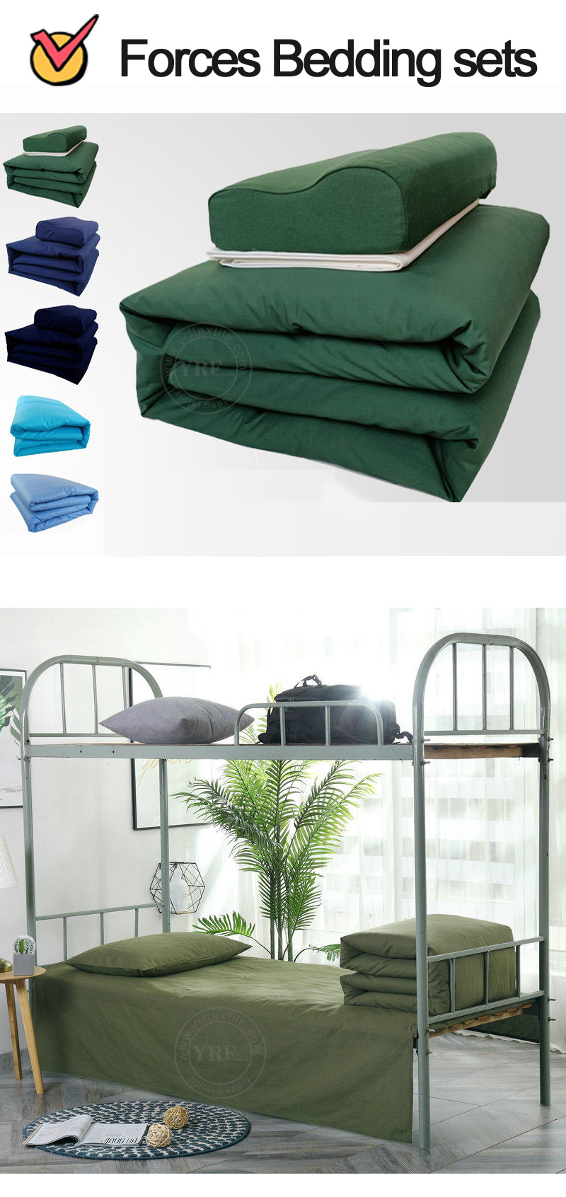 Encampment Green Flat Sheet