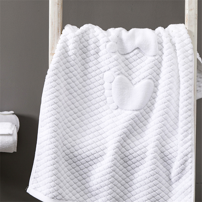custom luxuryy printed design 100% cotton hotel bath mat towel set