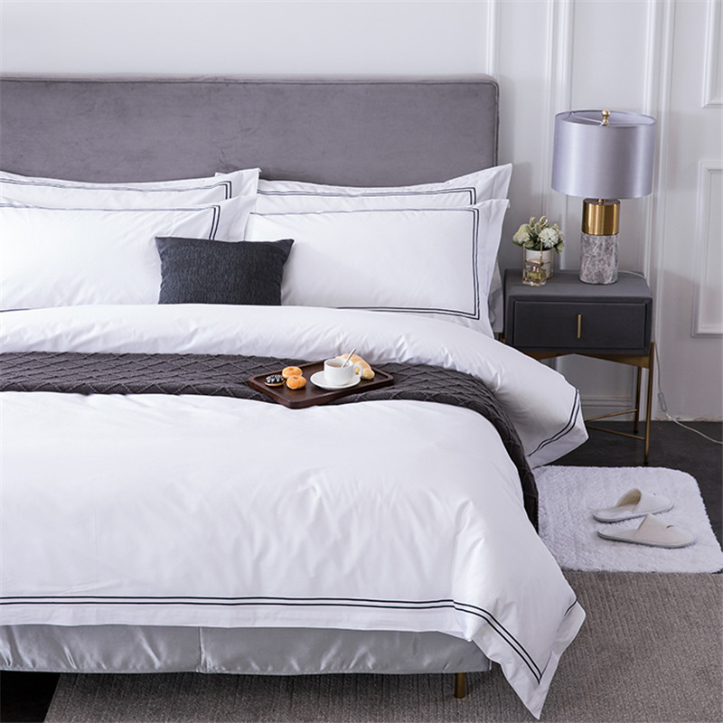 800 Thread Count Linen Cotton White Duvet Cover