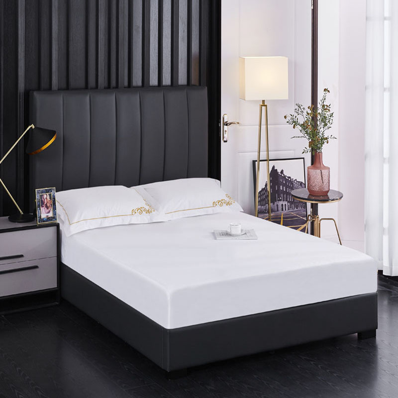 800 Count White Embroidered Bedsheets