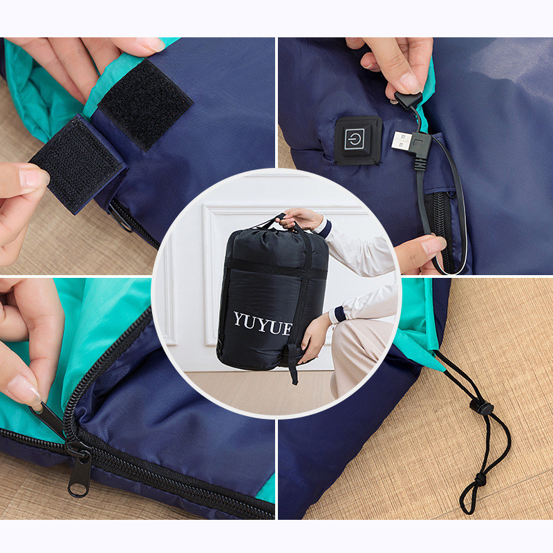 Ripstop Nylon Envelop Sleeping Bag For Outdoor Camp