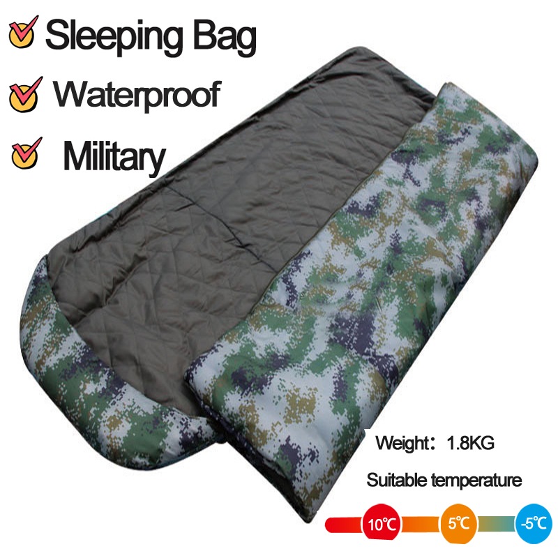 Sleeping Bag Waterproof 230x86x60cm In Shingle Construction