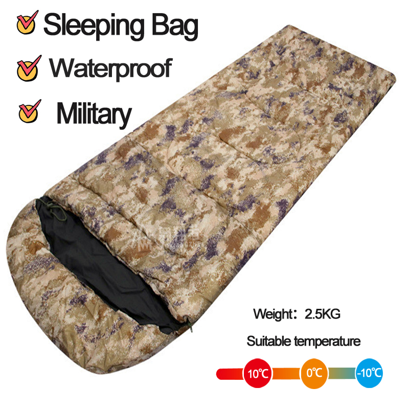 Outdoors Camping Hunting Sleeping Bag With Pillow Carry Bag
