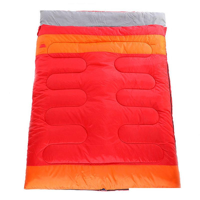 Foldable Hooded Compress 2 Person Breathable Sleeping Bags With Zipper