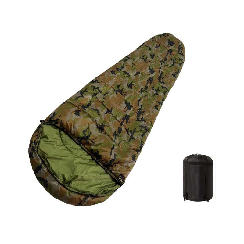 Envelope Sleeping Bag With Hood Nylon Polyester Quilted Wearable Down Throw Blanket