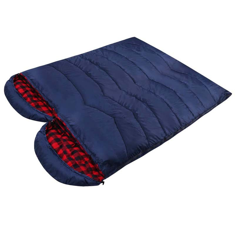High Quality Plaid Flannel Adult Mummy Winter Sleeping Bags For Outdoor Camping Hiking