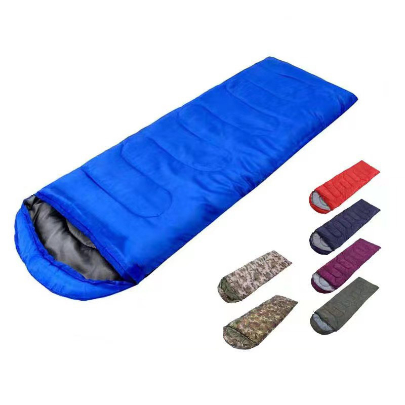 Thickened Warm Outdoor Sleeping Bag Envelope Sleeping Bag With Hood 2400g Sleeping Bag