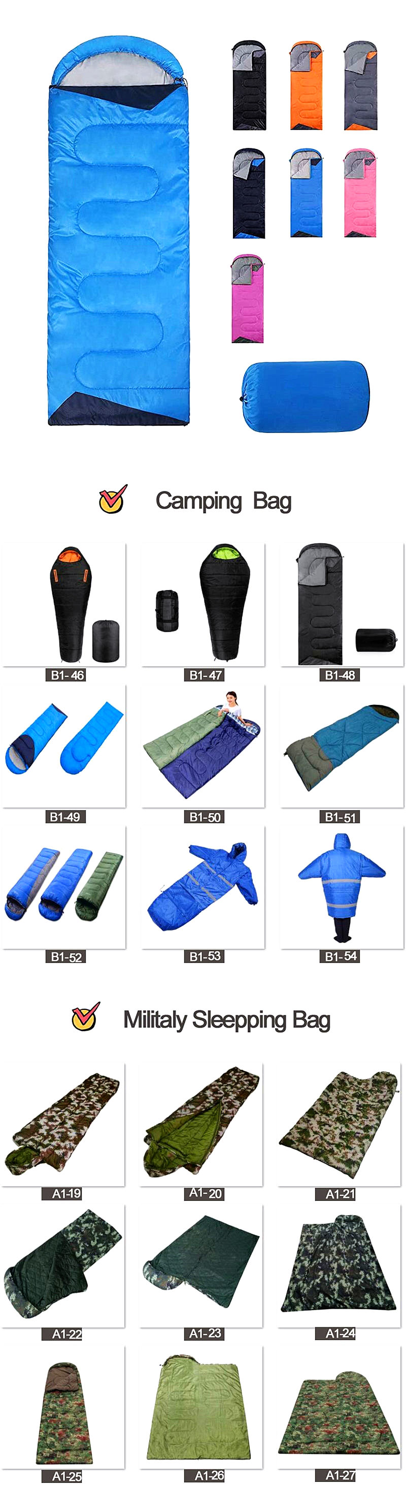 Outdoor Camping Equipments Lightweight Sleeping Bag For Camping Travel