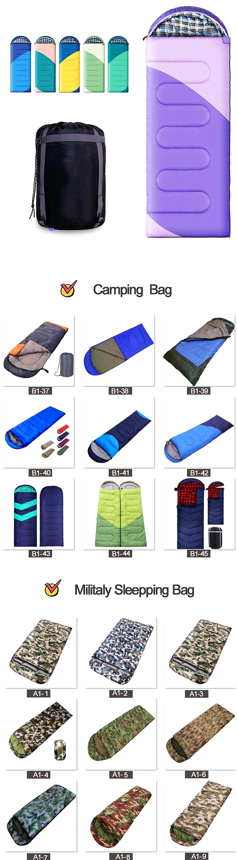 Outdoor Travel Mummy Style Down Sleeping Bag For Outdoor Camping Backpacking