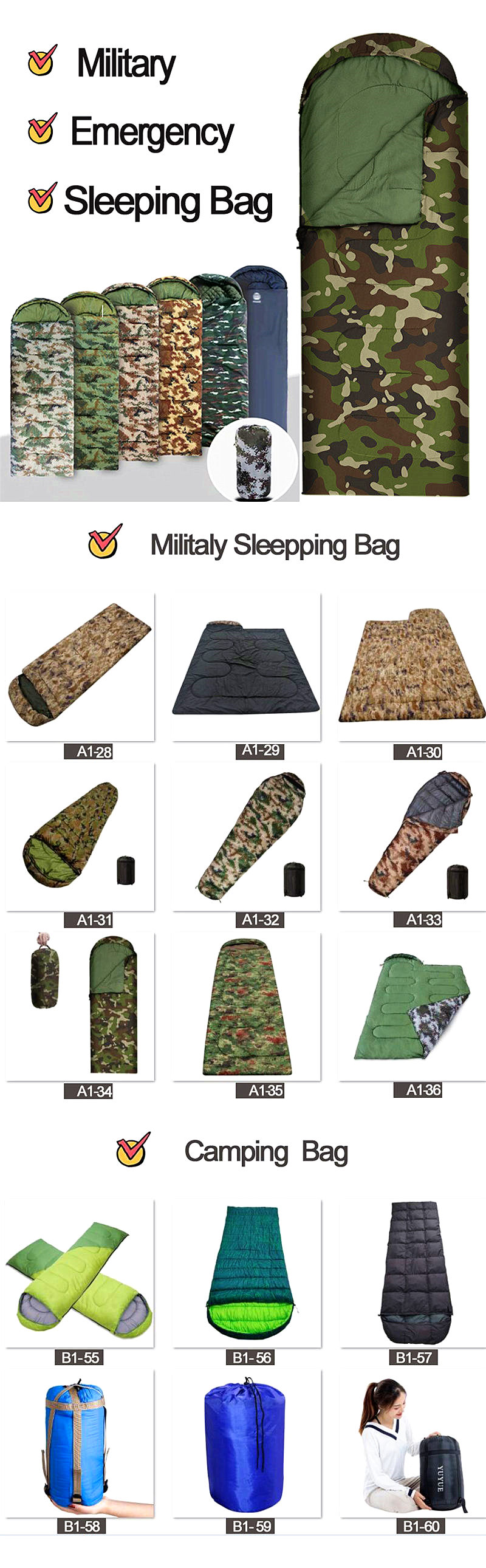 Cold Weather Keep Warm Sleeping Bag