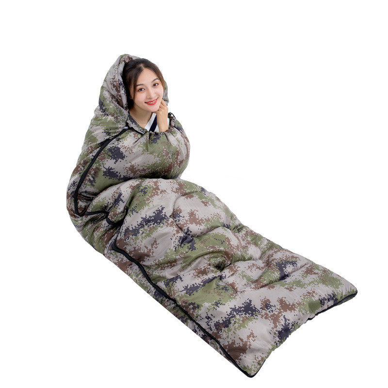 Double Sleeping Bag With 2 Pillows