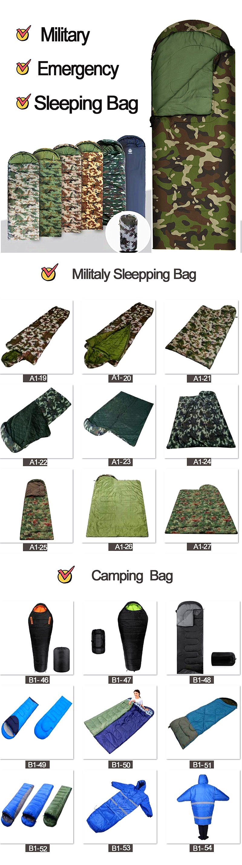 4 Season Camouflage Sleeping Bag