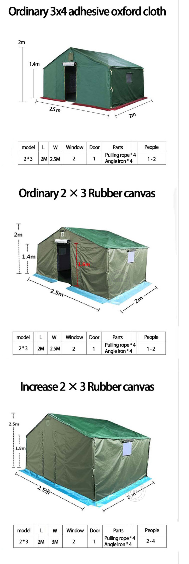 Cotton Canvas Waterproof Tent