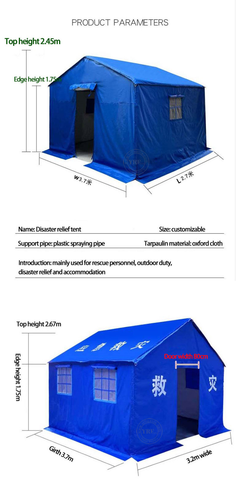 Truck Suv Van UV Resistant roof top tent with rack