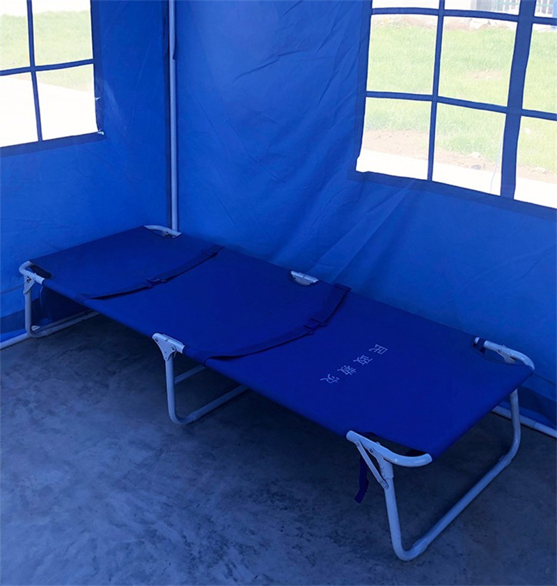 Metal Earthquake Emergency Reliefs Folding Bed Frame