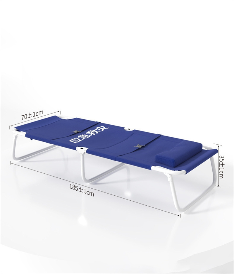 Single Earthquake Emergency Reliefs Folding Metal Bed