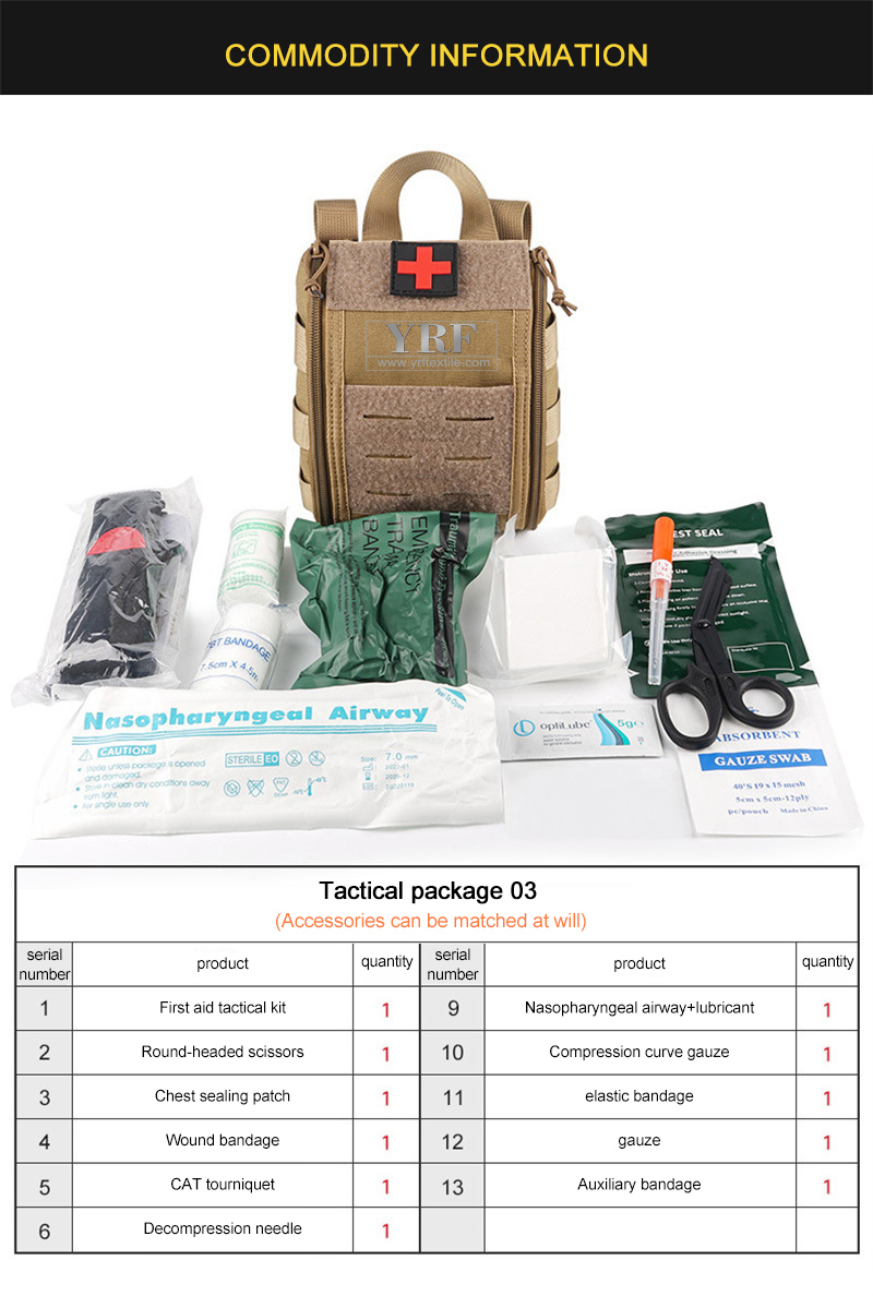 Hot Sale Medical Survival First Aid Kits Bag for Home