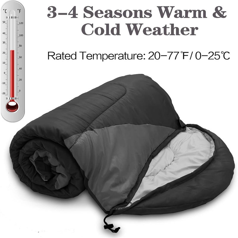 Warm microfiber fill sleeping bag