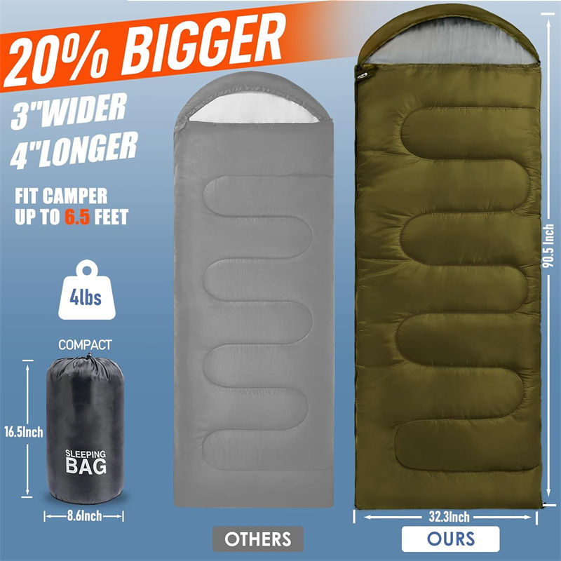 210T polyester sleeping bag