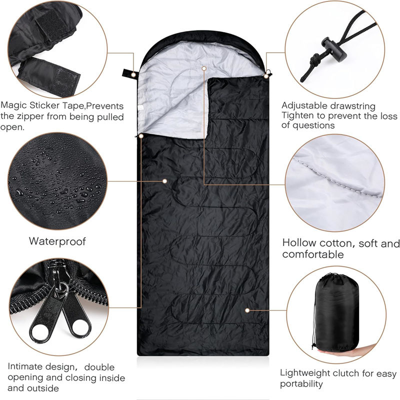 Sleeping bag cotton polyester