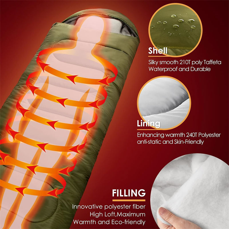 Portable relief sleeping bag